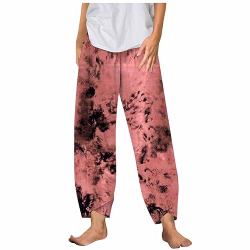 Generic Linen Pants Women Jeans Cropped Lightweight Womens Capris for Summer High Waist Linen Casual Womens Trousers for Summer Dressy Linen Loose Black Denim Trendy 2024 Plus Size Vacation Boot Cut