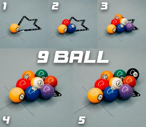 FG 9 & 10 Ball Magic Rack – 2-Pack Billiard Ball Rack for Pool Table | Fedor Gorst Edition, Diamond Magic Ball Design by Generic - Image 3