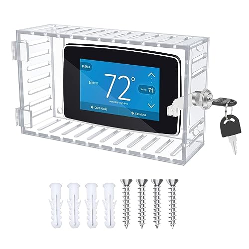 壁用ユニバーサル大型サーモスタットロックボックス、保全および住宅改善用のキー付き透明プラスチックサー...