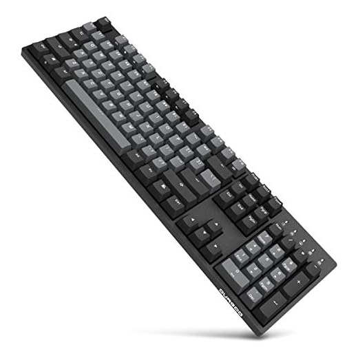 DURGOD Heavy Duty Mechanical Keyboard with Cherry MX Brown Switches N-Key Rollover 104 Keys(PBT Keycaps) Type C Interface for Gamer/Typists/Office/Home (Space Grey，ANSI/US)