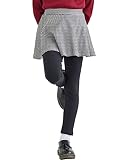 [ever closet] スカッツ キッズ 子供 女の子 レギンス 総柄 スカート [ I.グレー 110 ] ストレッチ 通園 通学 日常着 子供服 キッズ服 エバークローゼット