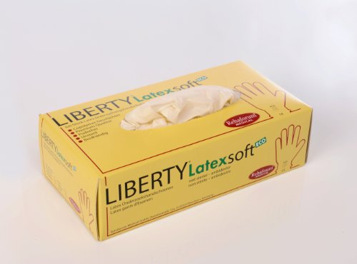 Preisvergleich Produktbild Liberty Latex ECO Untersuchungshandschuhe puderfrei, Gr. M, 100 St.