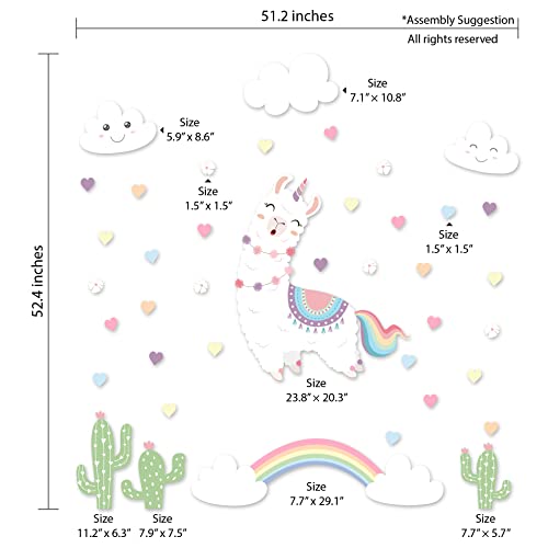 Vinilos decorativos unicornios y flores para pared niña miniatura 2