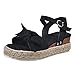 ZEELIY Femmes Sandales Été Bohême Chaussures Tressée Sandales Femmes Chaussures de Plage Plats Bohême Clip Toe Herringbone Flip Flops Grande taille Mode Décontractée Sandales
