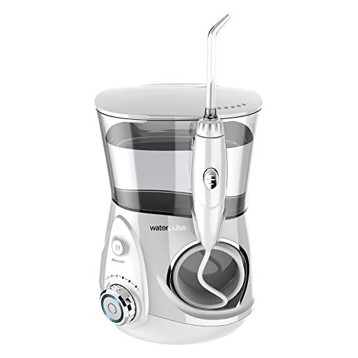 Irrigador Oral Fio Dental Waterpulse V660 Branco com Massagem - Bivolt Limpeza profunda dentes combate gengivite 10 níveis pressão Potente - Topseller