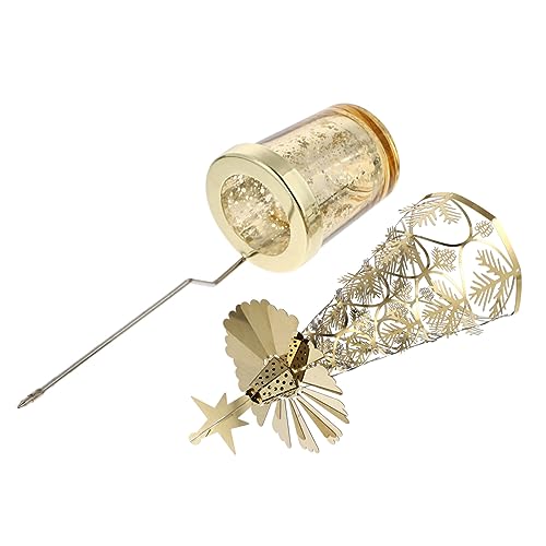 ULTECHNOVO Candelabro Navideño para Velas Decoración De Mesa para Fiestas Candelabro De Navidad para Árbol De Navidad Bandeja para Velas Navideñas