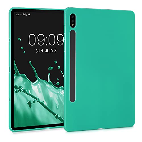 Kwmobile Tpu Silicone Case Compatible With Samsung Galaxy Tab S7 - Case Soft Flexible Shock Absorbent Cover - Mint #TOP12