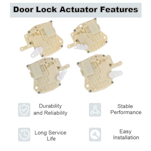 Image of 4PCS Front Rear Left Right Side Door Lock Actuator Compatible with Honda Accord S2000 Insight Civic CRV Odyssey Replacement for 72155-S84-A11 72115-S84-A11 72615-S84-A01 72655-S84-A01