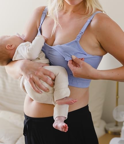 Image of Blue Wisteria Sublime Hands-Free Pumping & Nursing Bra