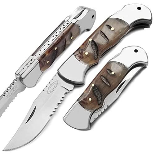 Hoback Knives OneSam Framelock Fishing 3.25 in Folding Knife 1SAMFLYFISHINGBLKBLADE