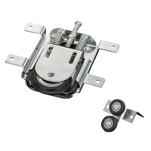 Xiciki Roulette Porte Coulissante Placard, Roues Coulissantes en Alliage pour Portes de Garde Robe, Guide Porte Coulissante Equipé d'un Rouleau A3, Roulette de Coulissante pour Armoires, Fenêtres