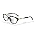 Reading Glasses for Women Blue Light Blocking Cat Eye Frame Computer Readers Black +1.25