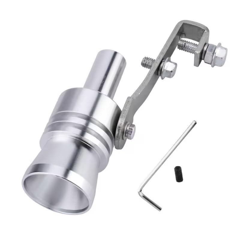 Silver Car Turbo Whistle Car Turbo Sound Exhaust Whistle Muffler Auto Blowoff Valve Simulator Turbine Pipe Whistle,Exhaust Pipe Blow-Off Vale Simulator Whistle Effortless Exhaust and Emissions-image-36