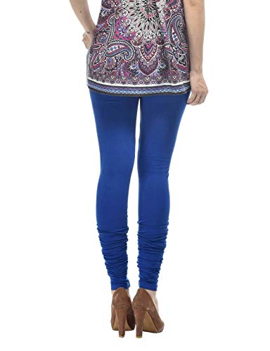 Image of Frenchtrendz Women's Cotton Spandex Stretchable Mid Rise Slim Fit Churidar Leggings Pull On