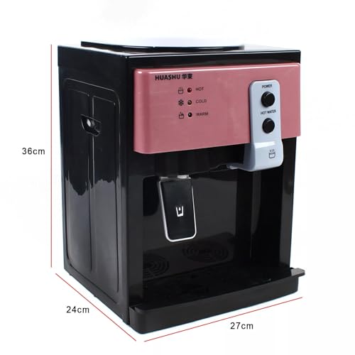 Desktop Water Cooler Dispenser 5Gallon Hot/Cold Water Dispenser Top Loading Water Cooler with Thermostatic Function Electric Water Dispenser for Home Office Bedroom Dorm (Rose Gold)