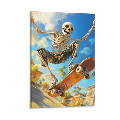 Crâne Murale Décoration Impression Premium sur Toile VSFCRQRQ Tableau Fine Art