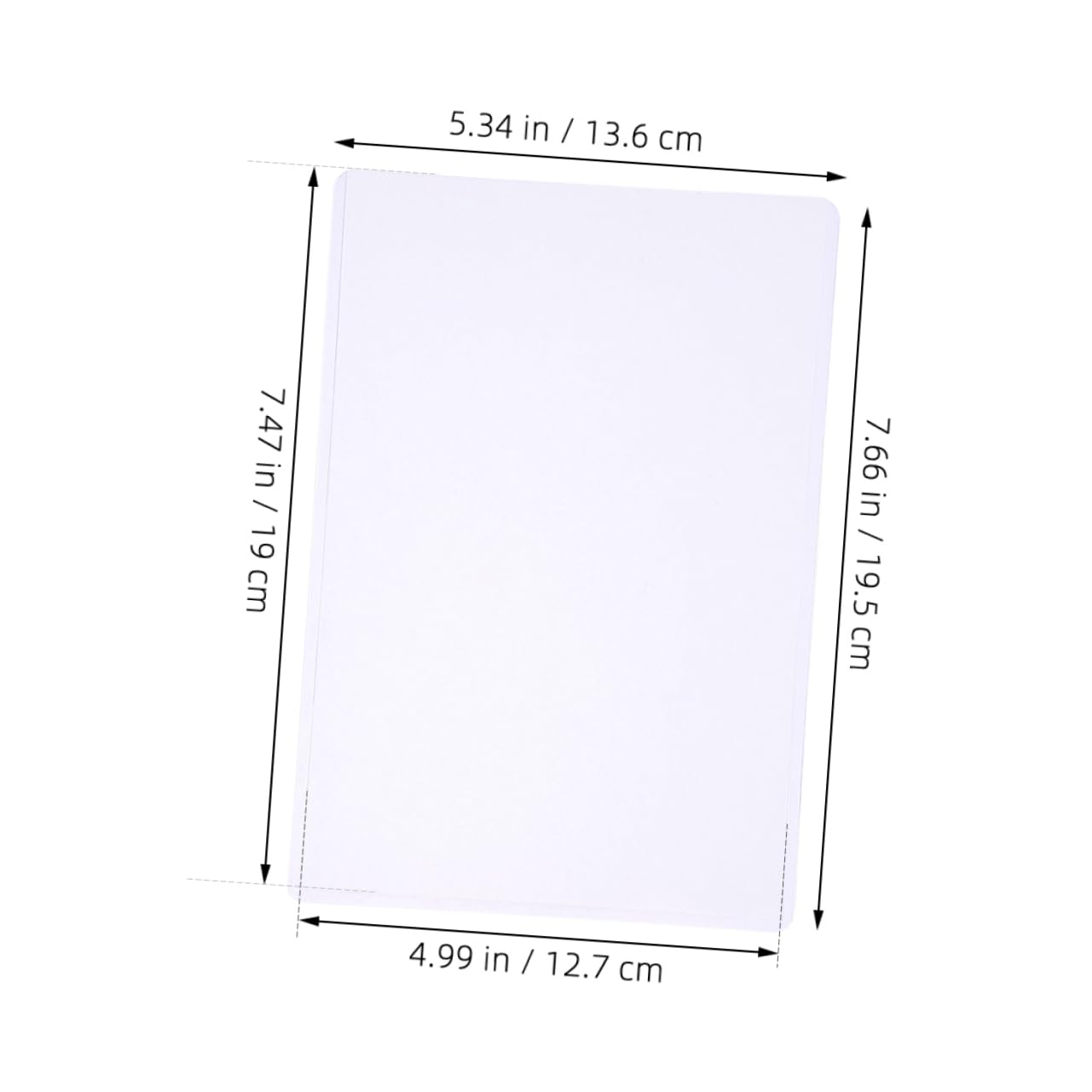 Protezione Rigida per Carte e Cartoline 50 Pezzi Plastico Trasparente | Profilo Rettangolare, Ultrasottile e Compatto, Facile da Usare, per Conservare e Mostrare senza Ingombro