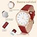 Imagen de OFFCUP Reloj de Cuero con Esfera Blanco para Mujer