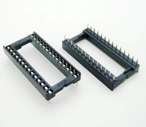 Wiring Connecting Terminals - 17PCS/lot 28 Pin DIP Square Hole IC Sockets Adapter Wide 28Pin Pitch 2.54mm Connector