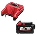 Produktbild Milwaukee Akku-Set 28V 1x 5,0 Ah Li-Ion M28 B5 Red Li-Ion + Akku-Ladegerät M28 C