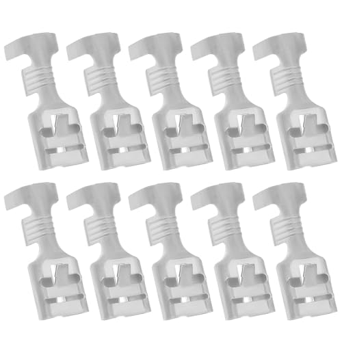 Create idea 10 terminales de conector de pala hembra de 5/16 pulgadas compatibles con T-E compatible con Fastin Faston 250 Series 60253-2 para conexión de cable de 12-16 AWG