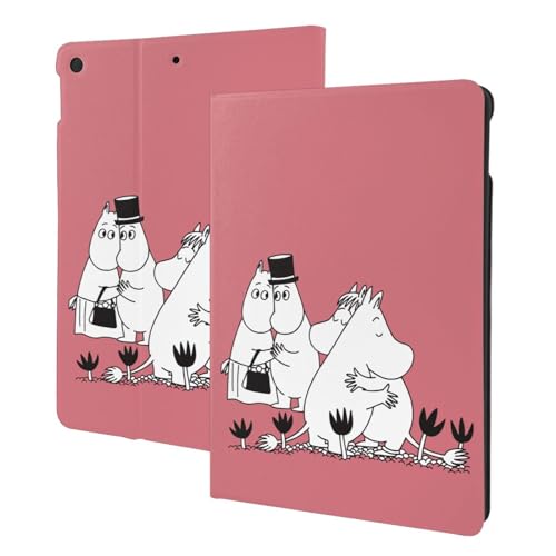 Compatible with ムーミン iPad Pro ケース 2024 13インチ(最新型) iPad Pro 13インチ ケース タブレットケース Ipad pro タブレット ケース PUレザー 二つ折スタンド 角度調整 横置きスタンド 全面保護