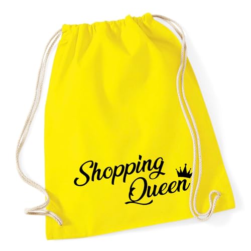 Huuraa Beutel Shopping Queen Geschenk 12 Liter Yellow Baumwolle Shopping Queen Souvenir
