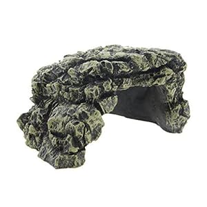 Saim Fish Tank Decorations Resin Aquarium Decorations Fish Tank Ornament Cave & Cute Hideout For Fish Tank Small Lizards, Turtles, Reptiles, Amphibians,Fish,Medium