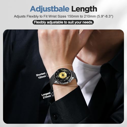 Image of 22mm Strap Compatible with Huawei Watch GT 6 Pro GT6 GT5 GT4 46mm Quick Release 22mm Fluororubber Watch Band for Amazfit bip 6 /Garmin Venu 4 45mm /Forerunner 265 /255 Bands (NO WATCH)