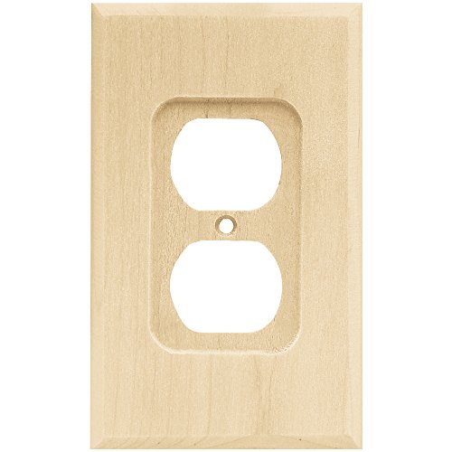 Franklin Brass W10397-Un-C Square Single Duplex, Unfinished Wood #TOP6