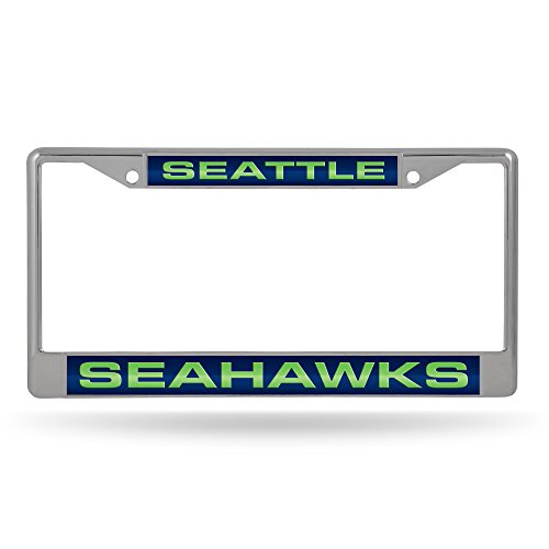 Cadre de plaque Seattle Seahawks NFL accessoire tuning auto chrome résistant