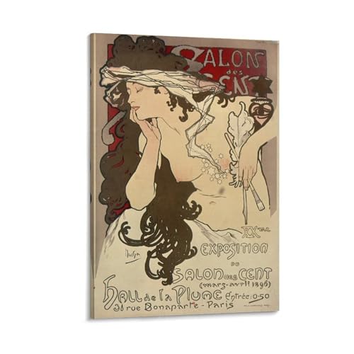 Mucha Salon des Sans peinture sur toile : l'élégance pour votre chambre à coucher
