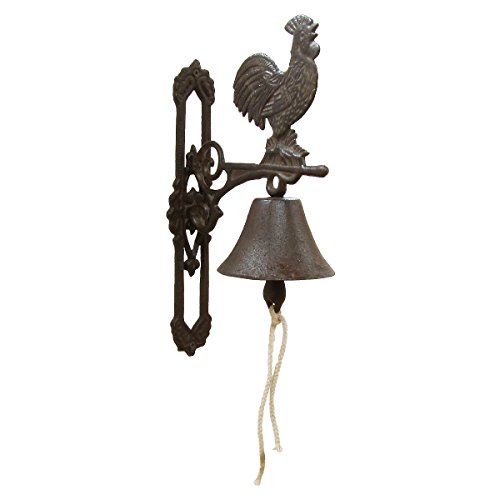 Treasure Gurus Metal Wall Mount Rooster Welcome Bell Rustic Country Kitchen Decor #TOP17