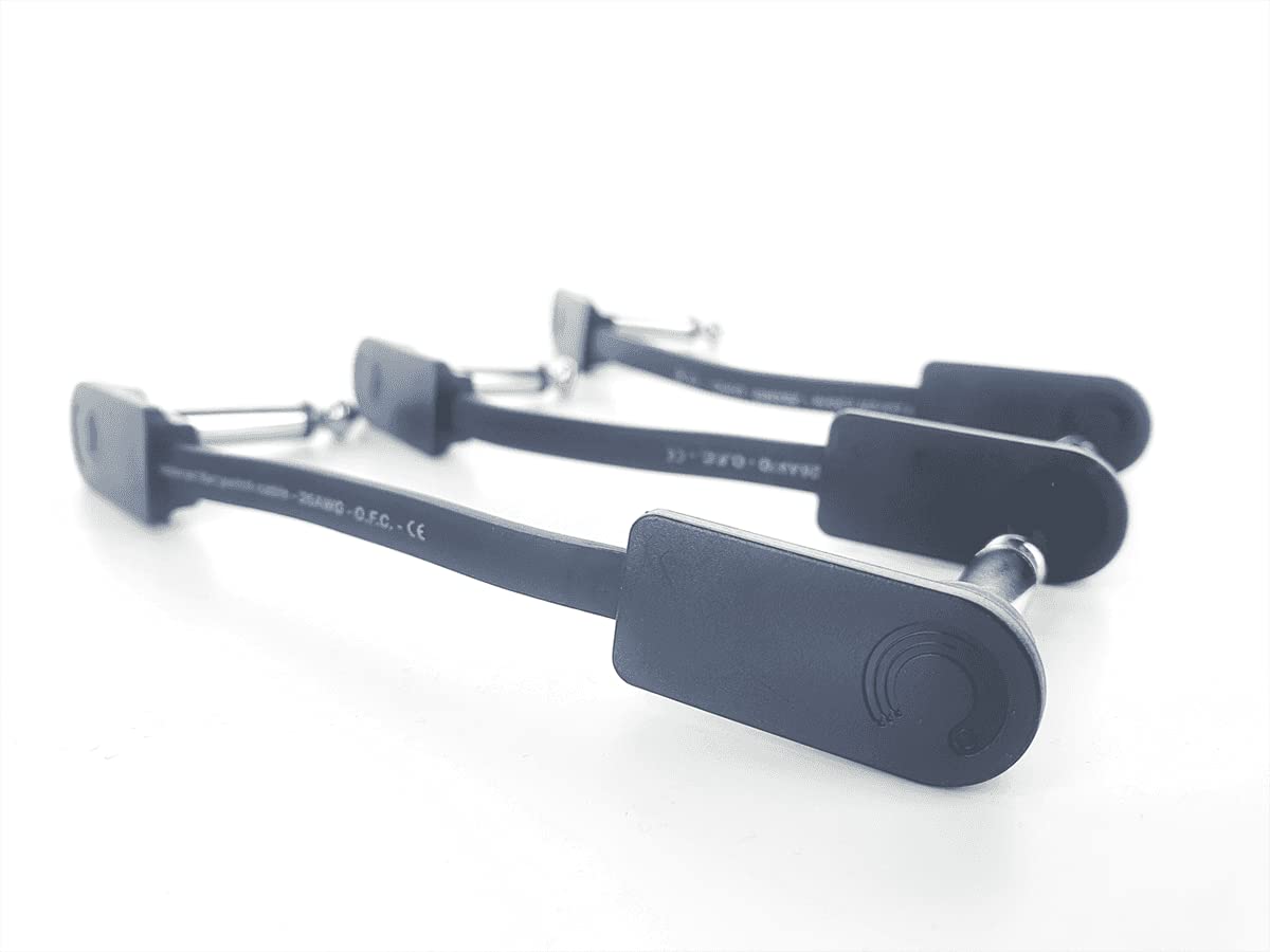 Kabel płaski do gitary jack kątowy 60 cm
