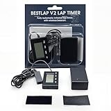 JMKTMP V2 Pro Lap Timer with 15m Infrared Transmitter/Receiver - 1s Interval Precision Racing Stopwatch for Motorcycle, Car, Bicycle Track Days (Receiver+Transmitter+Accession)