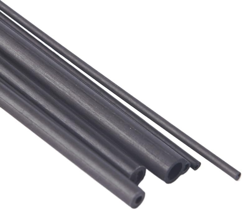 1-5pcs Carbon Fiber Tube Hollow Round Shaft 1.8 2 3 4 5 6 7 10mm OD 200 400mm Length carbon fiber tube round(400mm,1.8mm x 1mm 5Pcs)