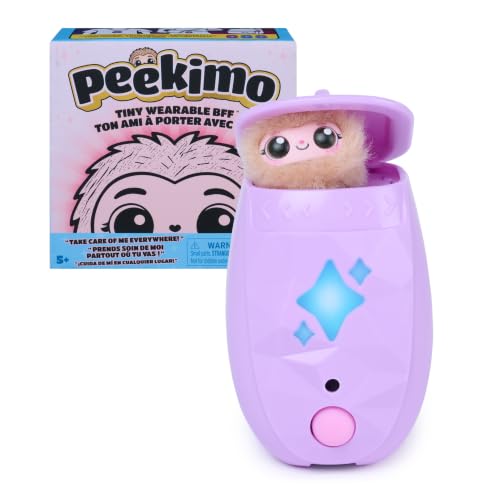 Peekimo animal interactif pourpre bijou usure 100+ réactions