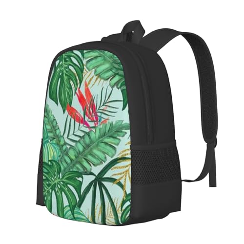 Travel Backpack Tiger Swimming in Lotus Pond 17In Lightweight Casual Daypack for Business Men Women2