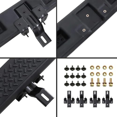Estribos 6 pulgadas Jeep Wrangler JK 2 puertas 2007-2018 negro miniatura 3