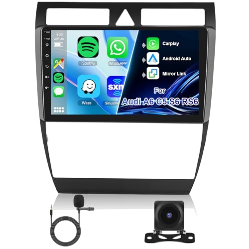 【Senza Fili】Questo Schermo 2 DIN per Audi A6 è dotato di Zlink personalizzato per CarPlay e Android Auto via cavo e wireless (bluetooth wireless o tramite cavo USB), oltre a Mirror Link (Airplay) per Android (wireless o tramite cavo USB) e iOS (wireless). Tutte le migliori funzioni del telefono sullo schermo da 9 pollici, per gestire in modalità wireless navigazione gps, messaggistica, telefonate, musica bluetooth, ecc.