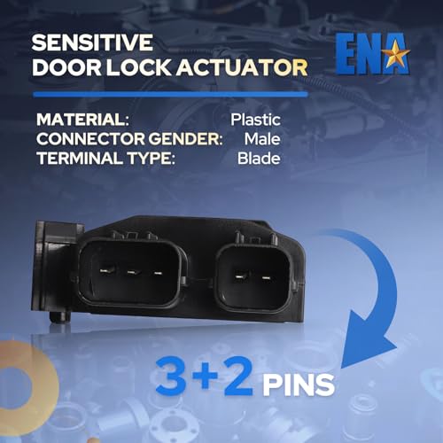 Image of ENA Front Left Driver Side Door Latch Lock Actuator Compatible with Acura RSX 2002-2006, Honda Accord CR-V Civic Element Odyssey Pilot 2001-2011 for 72155-S5P-A11 72155S5PA11 746-302