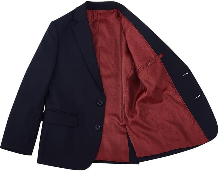 Boys' Formal Suit Set, with Suspenders, Adjustable Waist - Image 6