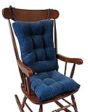 The Gripper Non-Slip Polar Jumbo Rocking Chair Cushions, Sapphire