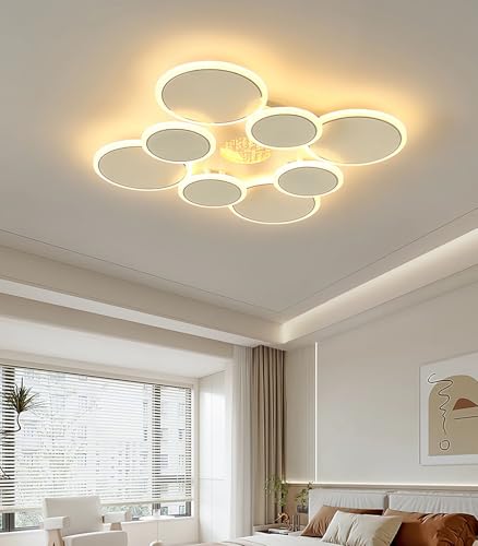 Lustre modernes pour salon en acrylique avec télécommande sans fil