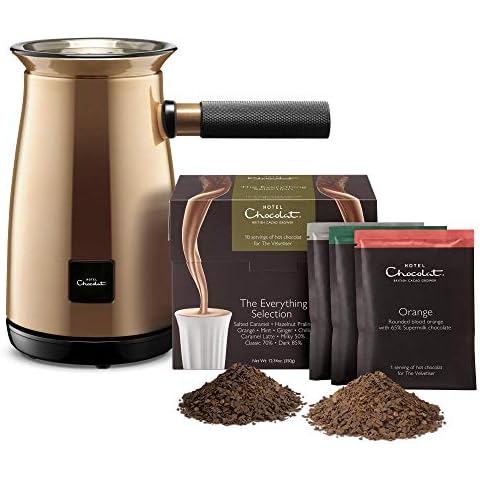 Hotel Chocolat 472755 Velvetiser Hot Chocolate Machine, Copper Cover