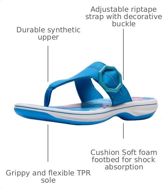 Image of Clarks Women's Breeze Cove Cloudsteppers Flip-Flop