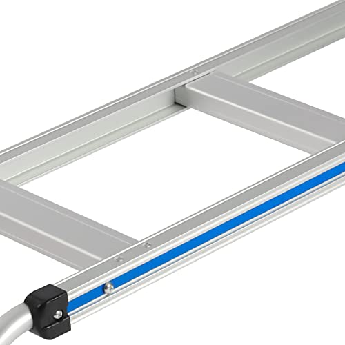 Carretilla manual resistente de aluminio con ruedas de goma miniatura 3