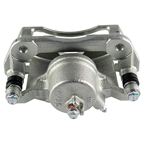 Image of TRQ Front and Rear Brake Caliper Set Zinc Coated Brackets Compatible with 2013-2017 Honda Accord