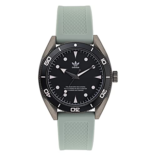 Adidas Reloj Unisex Correa de Silicona Verde/Negro Edition Two AOFH22001