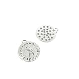 Größe: 25 x 28 mm. K5KC5K You Kick Putt Schmuckanhänger, Antik-Silber silberfarben antik-optik